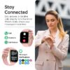 Smart Watch for Android and iPhone,  Answer/Make Call Smartwatch for Men Women Waterproof, 23 Sport Modes, Fitness Activity Tracker, Pink