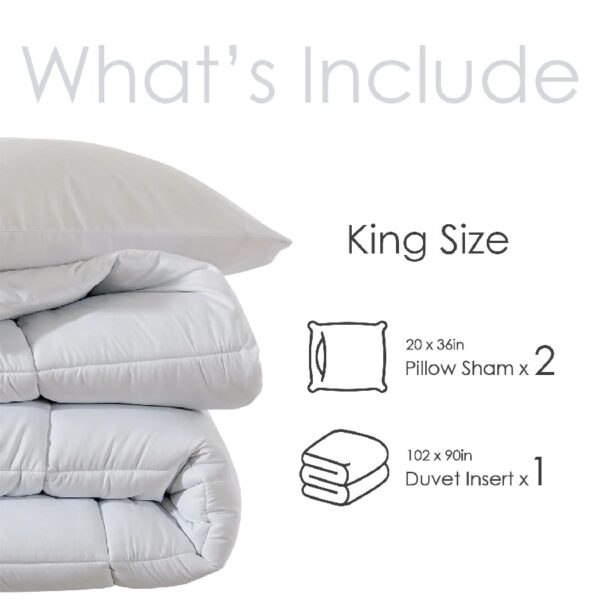 Queen Size 3-Piece All-Season Down Alternative Comforter Set Deep Black | Comforter + Pillow Cases Bedding Set | Hotel Grade Bed in a Bag by