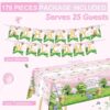 178pcs Pink Winnie Bear Baby Shower Pooh Party Supplies Decorations Oh Baby Plates and Napkins Tableware Set for Boys Girls Newborn Kids Cups Tablecloth Banner Birthday Decorations for 25 Guests