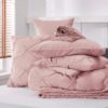 Dorm Bedding Twin Comforter Set - 5 Pieces Pintuck Bed in A Bag with Comforters, Sheets, Pillowcases & Shams