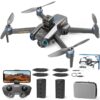 Large Size Four-Axis Brushless Drone 4K HD FPV Camera Wifi RC Quadcopter，360° Flip，Waypoint Flight，for Kids Adult and Beginners，GPS，Black，2 Batteries