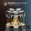 Head Shaver for Bald Men, Magnetic Electric Razor for Men, IPX7 Waterproof Rechargeable Shaver
