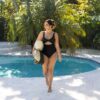 Shaka Sling XL Pool Float, Doubled-Sided Mesh, Quick Draining Fabric, No Inflation Needed, Sweet Shells Berry