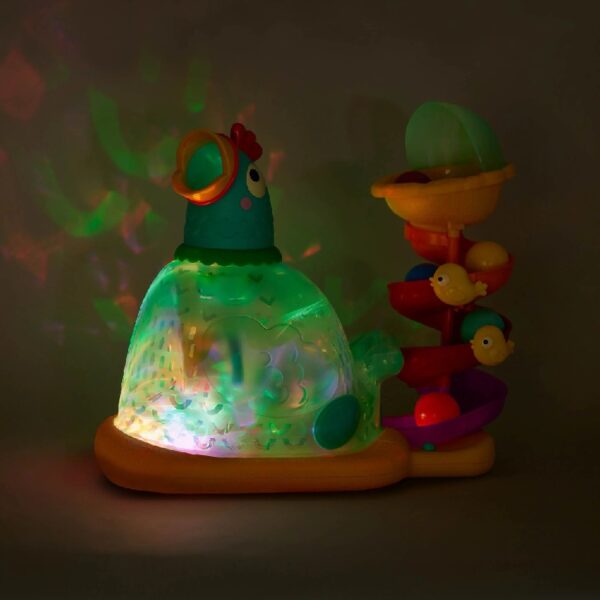 Pop-a-Doodle-Doo Chicken Ball Popper with Music Lights, Learning Toy for Baby and Toddler