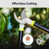 Loppers Hedge Clippers & Pruners Set, 3PCS Hedge Shears Garden Tools, Heavy Duty Tree & Shrub Care Kit for Yard, Lawn & Garden, Branch Cutter Tree Trimmer for Indoor  & Outdoor
