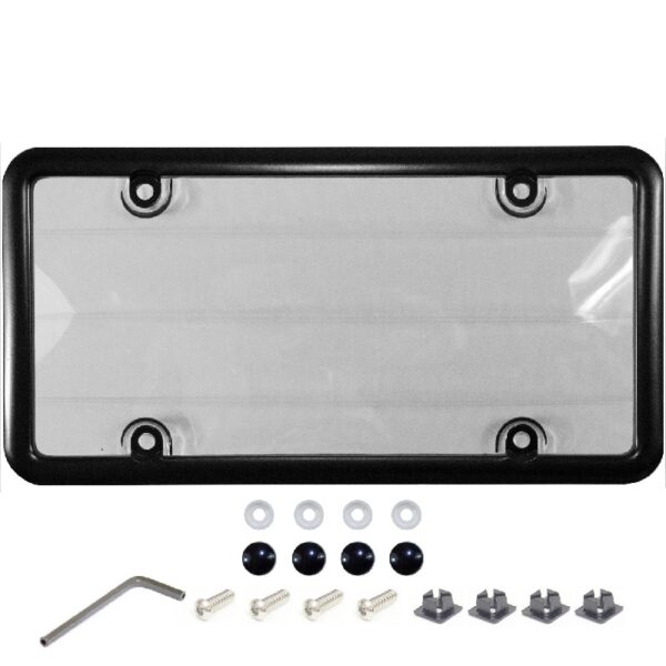 (2 pack) Auto Drive Anti-theft License Plate Cover and Frame