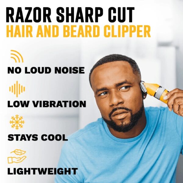 Cordless Hair and Beard Clipper with Scissors + Case
