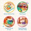 Splash & Sparkle Sink Plastic Real Faucet and Magic Dishes, Toddler and Preschool Toys