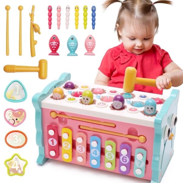 Learning Toys 8 in 1 Baby Busy Toys Toddler Educational Gifts for Kids 1- 3Y Boys & Girls