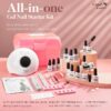 Candy Lover Gel Nail Polish Kit with UV LED Lamp, 12 Colors Cute Lady Gel Polish Starter Kit, All-in-One Quick Dry Soak Off Nail Gel Manicure Kit with DIY Tools Valentine Gift for Women