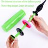 Balloon Pump Hand Two-Way Dual Action inflate 2Pack and Balloon Tying Tool in One, Handheld Air Pump Portable Manual Balloons Inflators for Party with Extra Accessories (Green)