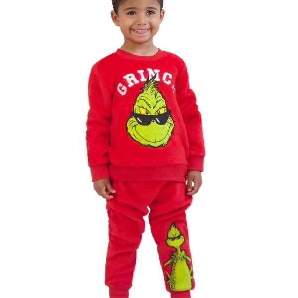 The Grinch Toddler Printed Sweatshirt and Jogger Set, Sizes 2T-5T