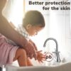 Bathroom Faucets 4 Inch Matte Black Bathroom Sink Faucet, Stainless Steel Lead-Free 2-Handle Centerset Faucet with Pop-up Drain and 2 Supply Hoses Fits 2 or 3-hole Sink
