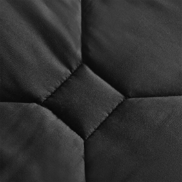 8 PCS Modern Comforter Set with Sheets All Season Bed in a Bag, Black, Queen Size