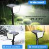 Solar Lights Outdoor, 4 Pack Waterproof LED Lights for Outdoor Decor Yard Garden Landscape Pathway