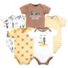Short Sleeve Bodysuits, 5-Pack, Newborn- 24 Months