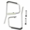 Toilet Safety Rails, Height Adjustable Toilet Frame, 250 lb. Weight Capacity