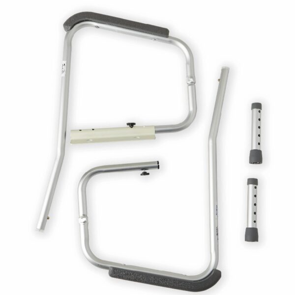Toilet Safety Rails, Height Adjustable Toilet Frame, 250 lb. Weight Capacity