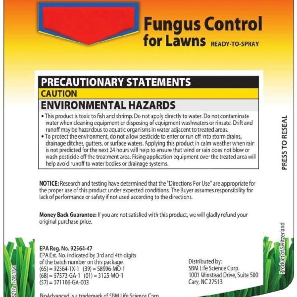701230A Effective Fungicide with Disease Prevention Fungus Control for Lawns, 10-Pound, Granules