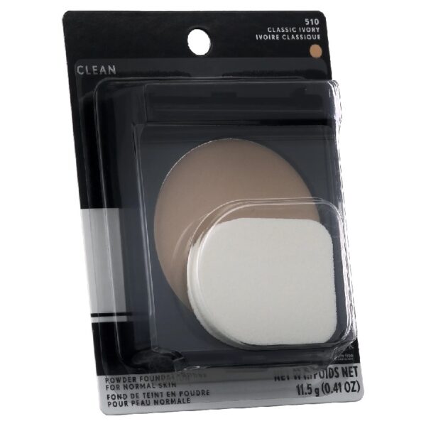 (4 pack) Clean Simply Powder Foundation, 505 Ivory, 0.44 oz, Anti-Aging Foundation