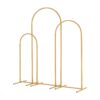 Skypatio 7.2ft Wedding Arch for Ceremony, Golden Balloon Stand, Metal Arch Backdrop for Decor