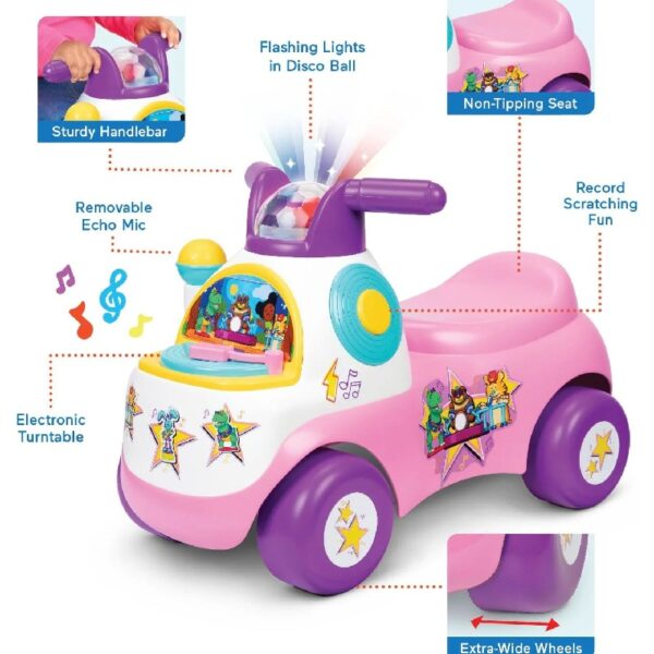 Little People Pink Move N Groove Ride-on with Lights and Sounds
