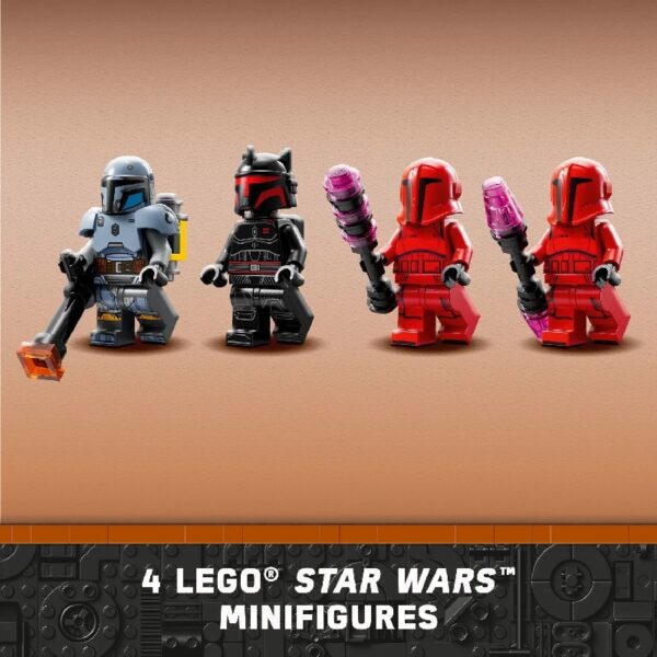 Star Wars: The Mandalorian Paz Vizsla and Moff Gideon Battle, Fun Building Set for Kids, Collectible Star Wars Toy with 4 Minifigures, Star Wars Birthday Gift for 7 Year Old Boys and Girls, 75386