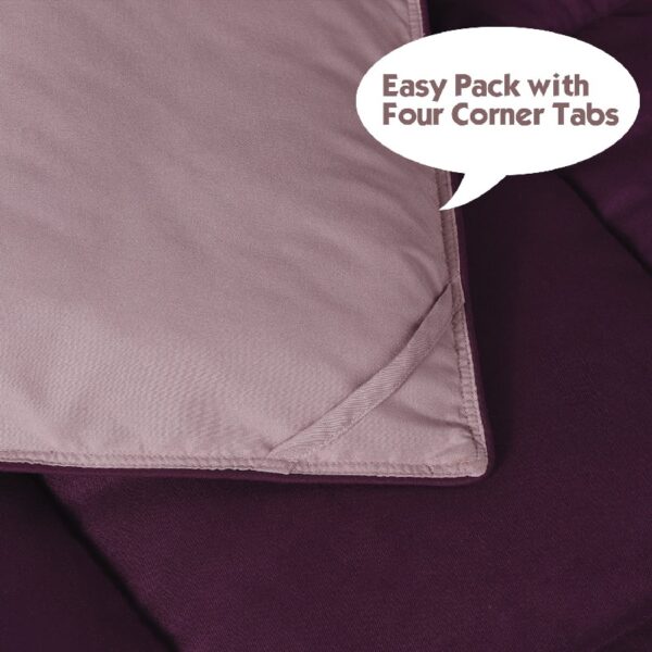 Light Weight Down Alternative Comforter Set, Queen, Green, Reversible