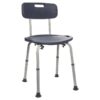 Bath Chair and Shower Chair with Back - Seat for Elderly, Handicap, Disabled, 350 lb Capacity