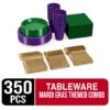 Exquisite 350 Piece Easter Plastic Disposable Party Plates & Dinnerware Combo Set