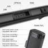 Sound Bar for TV, Soundbar with Subwoofer, Wired & Wireless Bluetooth 5.0 3D Surround Speakers, Optical/AUX/RCA/USB Connection, Wall Mountable, Remote Control