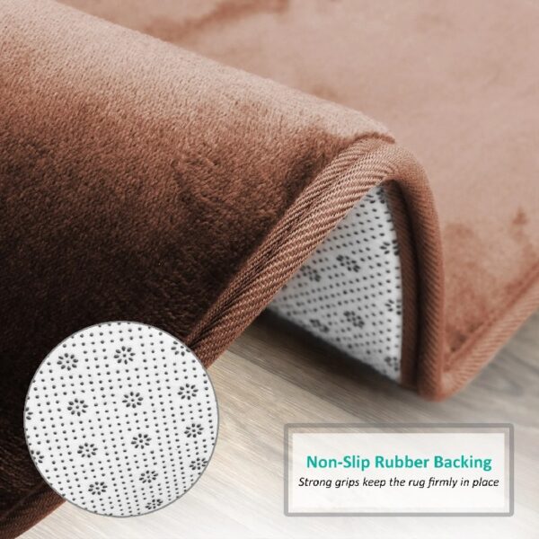 Nestl Set of 3 Absorbent Memory Foam Bath Mat Bathroom Rugs, Gray, Large 20