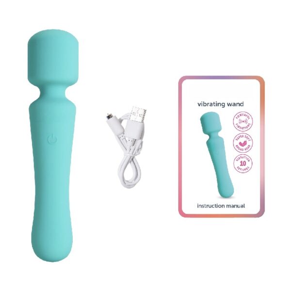 Vibrating Soft Touch Wand, 10 Vibration Settings, Waterproof