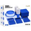 Exquisite 350 Piece Easter Plastic Disposable Party Plates & Dinnerware Combo Set