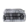 7 Piece Reversible Bed in a Bag Comforter Set with Sheets, Black, Queen
