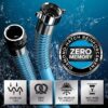 EvoFlex 25-Foot RV Drinking Water Hose - Stainless Steel Strain Reliefs Ends, Blue (22594)