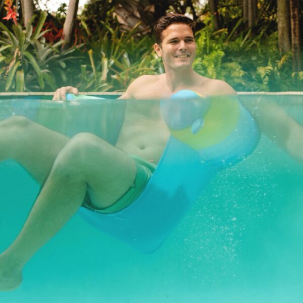 Shaka Sling XL Pool Float, Doubled-Sided Mesh, Quick Draining Fabric, No Inflation Needed, Sweet Shells Berry