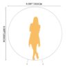 Garfans Wedding Arch Circle Balloon Arch Frame Round Backdrop Stand for Parties Birthday Wedding Christmas Balloon Garland Stand Gold Wedding Arch for Ceremony 6.6FT