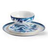 Oneida Entertain 365 12-Piece Aura Blue & White Porcelain Tableware Set (Service for 4)