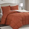 Light Weight Down Alternative Comforter Set, Queen, Green, Reversible