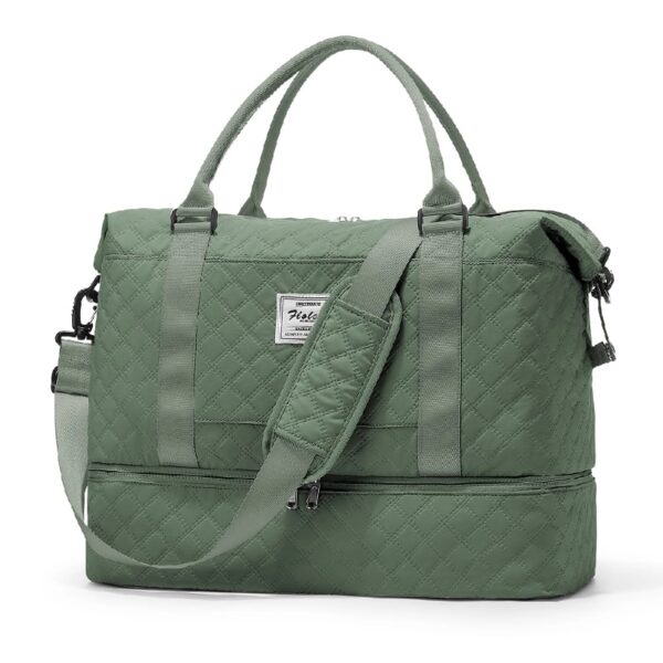 bbee3bc6f4e141ed95a6b32d0176b2fe Weekender Bags for Women, Travel Duffel Bags with Shoe Compartment,Personal Item Travel Bag for Airlines, Carry on Overnight Tote Bag for women,Beige&Brown