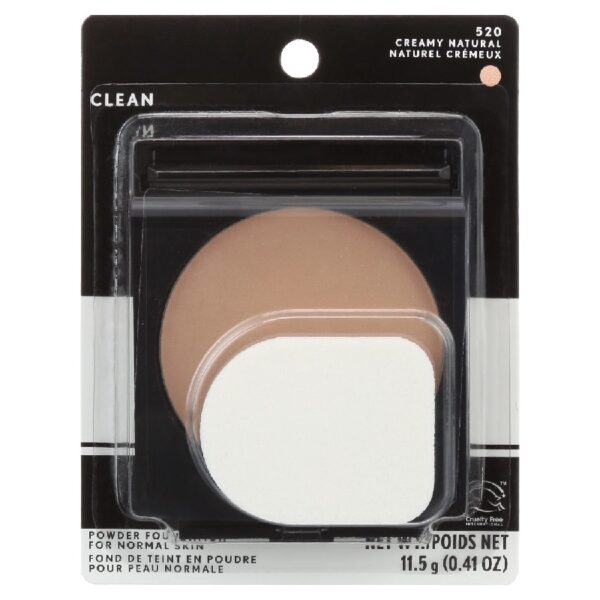 (4 pack) Clean Simply Powder Foundation, 505 Ivory, 0.44 oz, Anti-Aging Foundation