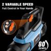 SENIX 20 Volt Max* Cordless Leaf Blower, Up to 350 CFM and 80 MPH, Variable Speed, Lightweight, (Tool Only) BLAX2-M-0