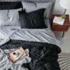 Light Purple Queen Comforter Set - 7 Pieces Reversible Queen Bed in a Bag, Queen Bed Set Light Purple and Grey with Comforters, Sheets, Pillowcases & Shams