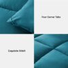 3 Pieces Bed in a Bag Comforter Set Duvet Insert,Reversible,Red/Black,Full Size Comforter Set-200GSM