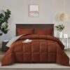 Light Weight Down Alternative Comforter Set, Queen, Green, Reversible
