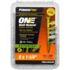 Hillman Fasteners 116825 Power Pro ONE Multi-Material Screws, #8 x 1-1/4