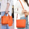 bd5c32f2a0744951b2a5b32d01785901 Women's 3Pcs Purse Handbag Shoulder Bag Tote Satchel Hobo Bag Briefcase Work Bag for Ladies