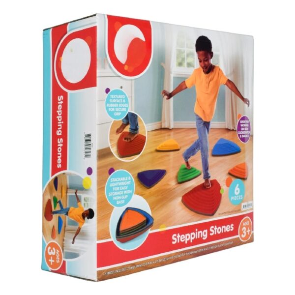 Stepping Stones, Non-Slip , 6 Balance Stone Pieces, Baby and Toddler Toys