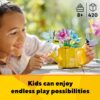 Creator 3 in 1 Flowers in Watering Can Building Toy Set - Fun, Creative Activity for Kids, Girls and Boys, Ages 8+ - Building Options for Rain Boots or Birds - Cute Birthday Gift Idea - 31149